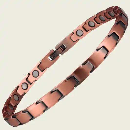 Luxury health bracelet magnetic copper - 0.7 cm W