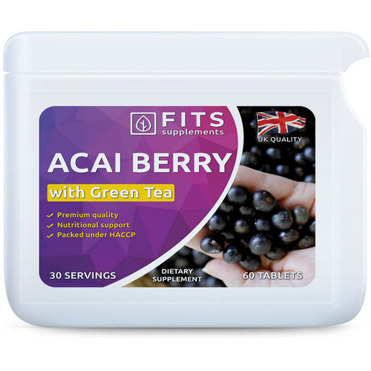 Acai berry 2000 mg and green tea 1350 mg 60 tablets