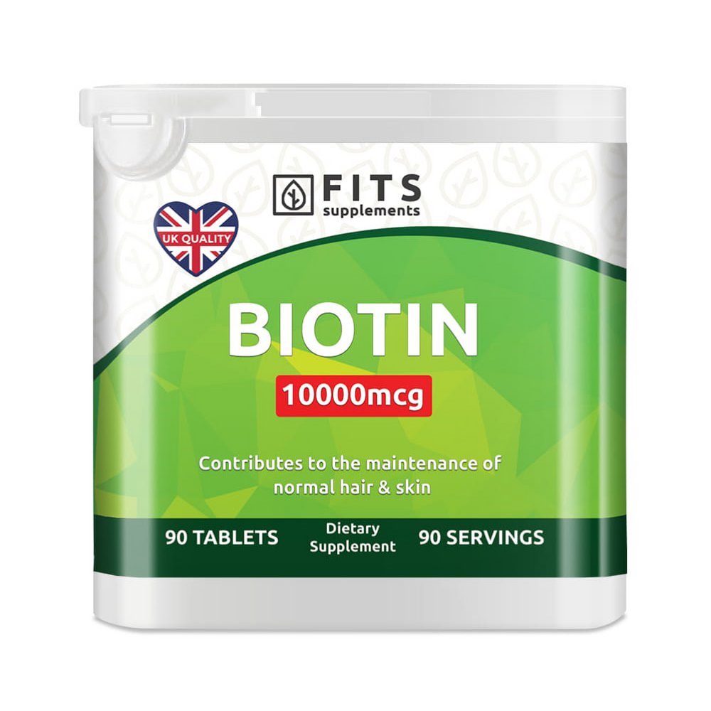 Biotin 10,000 mcg 90 tablets