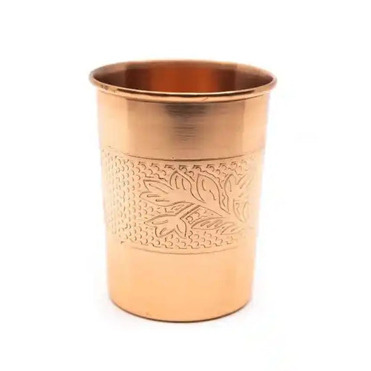 Copper Cup Decoration Etched (250 ml)