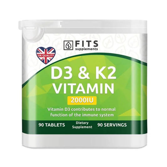 Vitamin D3 2000 IU with vitamin K2 90 tablets