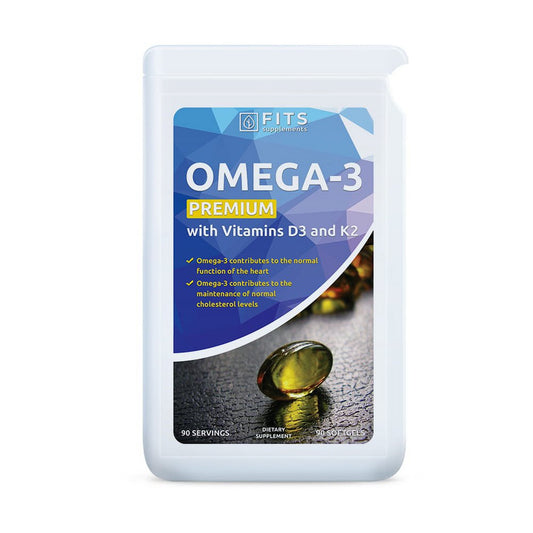 Omega 3 Premium met vitamine D3 en K2 90 softgels