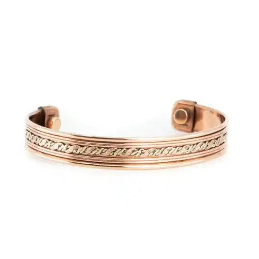 Copper Magnetic Bracelet "Waves"
